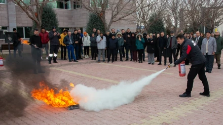 SÜ GSF'de yangın eğitimi ve tatbikatı düzenlendi